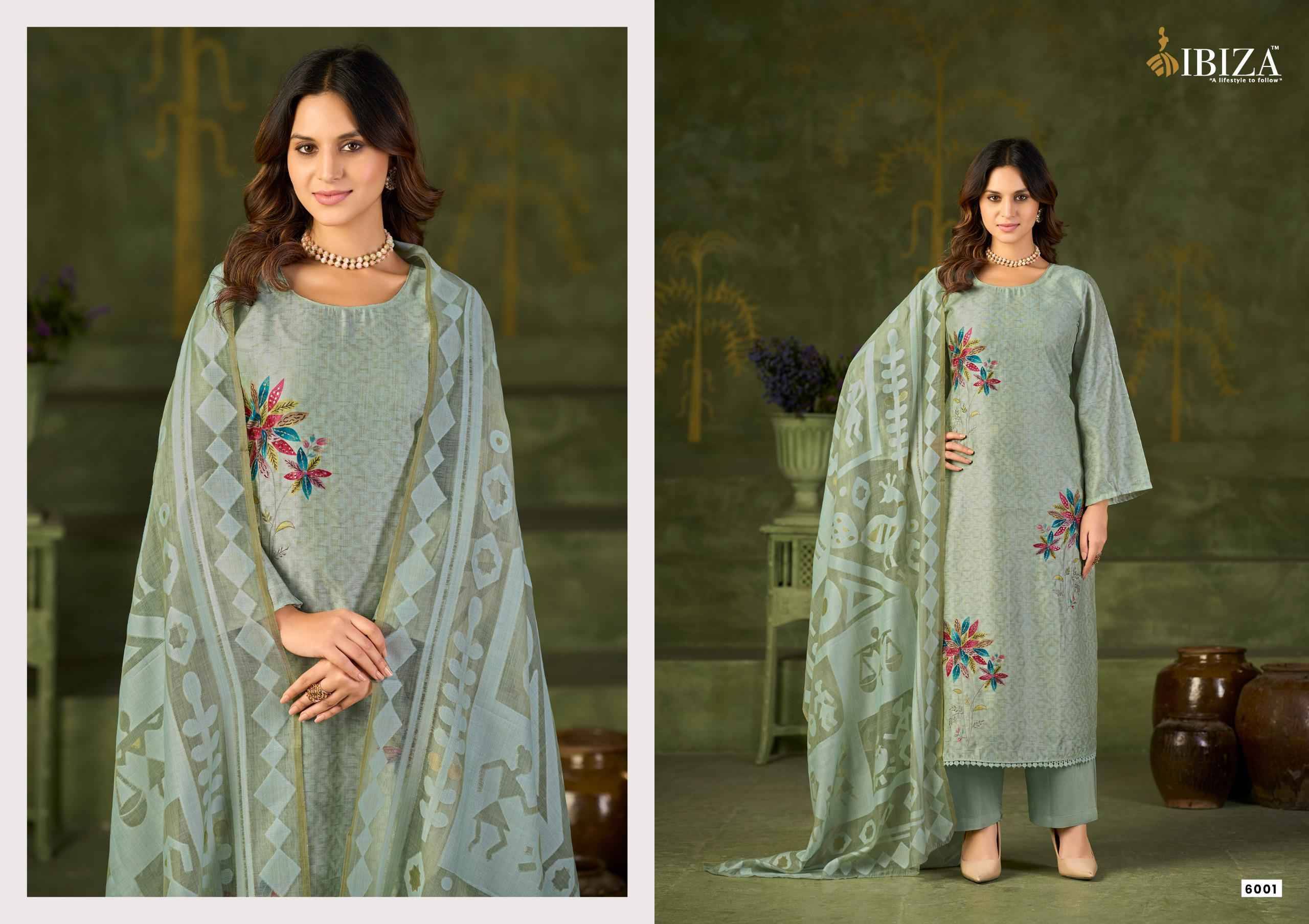 ONERA By Ibiza 6001 to 6004 Series Designer Festive Suits Beautiful Fancy Stylish Colorful Party Wear & Occasional Wear Digital print Dresses At Wholesale Price